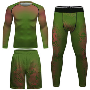 Compression Wear Fitness Yoga Gym Sets For Men Wholesale Rate Gym Workout Compressions Shirts and <b>Pants</b> Set - Product Image 1