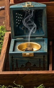 Caja de Madera para Incienso, Difusor de Aromaterapia, Quemador de Perfume, Estuche Decorativo para Aromas, para Hogar, Spa y Oficina, Hecho a Mano, Personalizable - Product Image 5