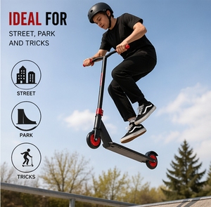 <span class=keywords><strong>Trottinette</strong></span> <span class=keywords><strong>freestyle</strong></span> avec roues PU 100 mm ABEC-9 et plateau en aluminium pour enfants et débutants – Approvisionnement direct usine - Product Image 1