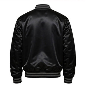 Blouson bomber noir pour homme, style punk, avec broderies de crânes, col rabattu, coupe classique, pour l'automne - Product Image 3