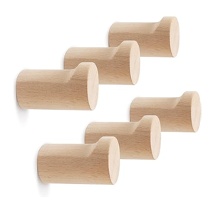 Wood <b>Hook</b> Hanger Country Style Wooden Single Wall Clothe Hanger Wall Mounted <b>Hook</b> for Bathroom <b>Towel</b> Storage - Product Image 3