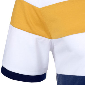 Camiseta de Manga Corta para Hombre, Tejido Sólido, Corte Regular, Cuello Redondo, Casual, Ecológica, Transpirable, Mezcla de Poliéster/Algodón, Blanca, Azul Marino, Amarilla - Product Image 4