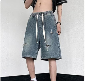 Pantalones Cortos de Mezclilla para Hombre, Último Estilo, Diseño Personalizado, Servicios OEM, Precio Bajo, Hechos en Pakistán - Product Image 3