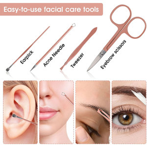 Ensemble portable de coupe-ongles et d'outils de beauté, ensemble de manucure 12 en 1, avec sac en cuir rose, adapté pour la maison, le lieu de travail, l'extérieur - Product Image 3