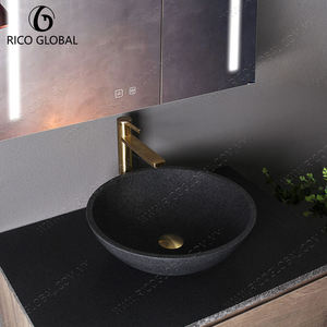 RICO GLOBAL Mueble de Baño Moderno de Pared con Espejo LED, Lavabo de Piedra, 48 Pulgadas, Acabado en Madera Clara, Diseño Minimalista - Product Image 2