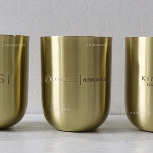 โหลเทียนทองเหลืองสีทองภาชนะทองเหลืองบริสุทธิ์สำหรับทำเทียนขวดโหลสำหรับเทียนหอมมีกลิ่นหอม - Product Image 1