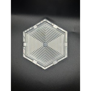 Square Aluminum Desktop Ashtray Minimalist Design Clear Smoke <b>Tray</b> for Indoor Use - Product Image 4