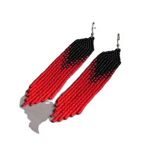 Collier de luxe moderne multicolore de style bohème avec perles de graines de diamant émeraude et de perle, orné de symboles chrétiens, exquis et vintage, double - Product Image 5