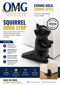 Topes de Puerta de Metal con Forma de Ardilla Negra, Escultura Moderna de Animal para Decoración del Hogar, Mesa de Entrada, Sala de Estar - Product Image 6