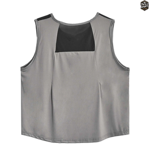 Débardeur court personnalisé pour femme, color block, sans manches, gilet de sport, haut décontracté de fitness – Fabricant - Product Image 2