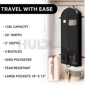 Bolsa resistente para ropa de hogar, para trajes, camisas, abrigos, vestidos, fácil de transportar, para viajes, hogar, hotel, oficina. - Product Image 6