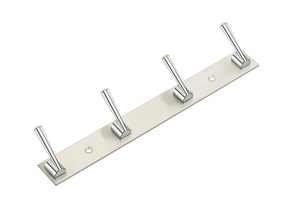 Stainless Steel 4 Hook <b>Wall</b> <b>Rack</b> Minimalist Design Anti-Rust Metal <b>Coat</b> Hanger for Bathroom Kitchen - Product Image 1