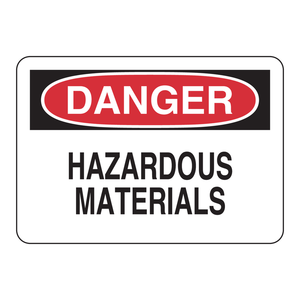 Panneau de signalisation de danger Brady pour matériaux dangereux, 7x10 pouces, panneau d'avertissement pour sol intérieur/extérieur - Product Image 2
