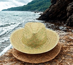 Sombrero de paja de alta calidad de Vietnam con protección UPF y paja transpirable para el Festival de China al por mayor - Product Image 6