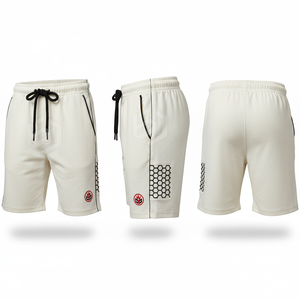 Shorts pour hommes violets à cordon de serrage avec imprimé éclair vert, séchage rapide, style sportif, taille mi-haute - Product Image 5