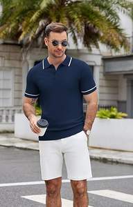 Camiseta Polo Personalizada al por Mayor para Hombre, Impresión de Logotipo, Camiseta Polo Simple para Hombre, Camiseta Polo Negra de Algodón con Bordado Personalizado - Product Image 4