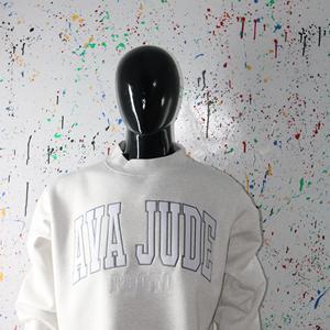 Sweat-shirts surdimensionnés à col montant AVA JUDE 450 GSM avec broderie personnalisée, coupe ample, 100% coton molletonné French Terry - Product Image 6