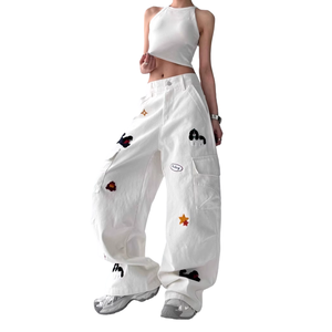 Nouveau style pantalon d'hiver pour femme taille mi-haute coupe régulière 100% coton haute qualité fabricant OEM vente en gros prix abordable - Product Image 5