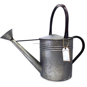 Arrosoir rustique en métal de qualité supérieure, galvanisé, avec poignée en cuivre, prix de gros - Product Image 1