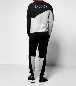 ชุดวอร์มผ้าฝ้ายดรายฟิต 100% สีตัดต่อสำหรับผู้ชาย สำหรับวิ่ง ออกกำลังกาย สตรีทแวร์ รับทำโลโก้ OEM พร้อมบริการพิมพ์ลายตามสั่ง - Product Image 2