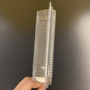 Boîte de conservation des fruits en plastique PET transparent de qualité alimentaire, écologique, jetable, avec logo personnalisé, boîte à gâteaux, vente en gros - Product Image 2