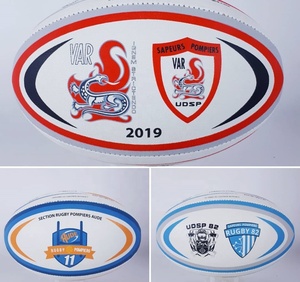Logotipo personalizado Balón de rugby Impreso Club de fútbol Escudo Hecho de caucho sintético para el Partido y el entrenamiento - Product Image 6