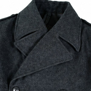 Trench-coat confortable pour homme, ceinture à la taille, doublure douce, boutons recouverts sécurisés, coton/laine, écologique, haute qualité - Product Image 6