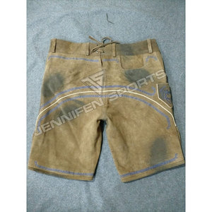 Shorts en cuir suédé de vachette de qualité supérieure pour hommes, style bavarois alpin, brodés, design classique, pour festival - Product Image 5