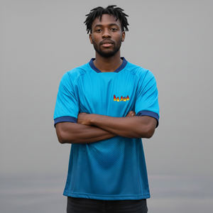 Camisetas de Fútbol Personalizadas en Oferta, Ropa Deportiva Transpirable Unisex, Diseño Personalizado, 100% Poliéster, Secado Rápido - Product Image 4