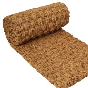 Tapis en fibre de coco écologique de Ben Tre, fait main, à poils longs, avec support antidérapant en caoutchouc pour la construction verte / Mme Alina - Product Image 3