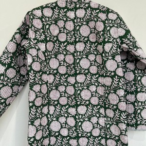 Chemise de nuit d'été pour femme à imprimé animal, 100 % coton, manches longues, longueur intégrale, douce, décontractée, col en V, broderie machine, vêtement de nuit - Product Image 5