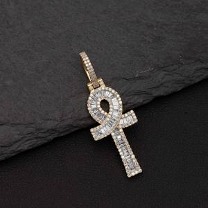 Colgante de Moissanita de Lujo Personalizado, Plata de Ley 925, Chapado en Oro, Joyería Unisex para Fiesta - Product Image 3