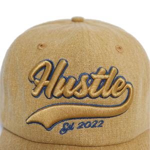 Gorra de Béisbol de Tela de Sarga de Algodón, Bordado Personalizado, Gorra Estilo Dad, Ajustable, Vintage, Casual, Venta al Por Mayor - Product Image 1