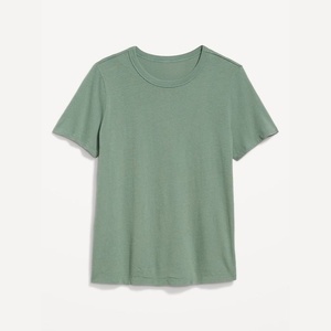 เสื้อยืดแขนสั้นสีดำสำหรับผู้ชาย คอกลม ทรงปกติ ลำลอง - Product Image 1