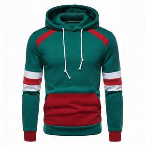 Sudadera con capucha personalizada con logo de Hip Hop para unisex, sudadera con capucha de color en bloques, de algodón y forro polar, para invierno. - Product Image 3