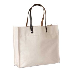 High Quality <b>Canvas</b> Bag with Leather Handle - Product Image 1