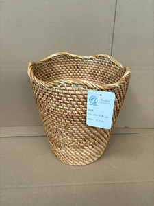 Round Handwoven Rattan <b>Storage</b> <b>Basket</b> with Handles <b>Large</b> Capacity Natural <b>Basket</b> Eco Friendly Laundry <b>Basket</b> Toy <b>Storage</b> OEM ODM - Product Image 5