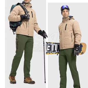 Pantalones Softshell para Exteriores, Pantalones de Tela Elástica Resistente para Senderismo, Trekking y Escalada - Product Image 3