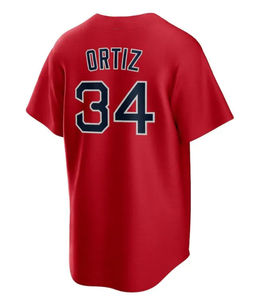 Camisetas de Béisbol con Nombre Bordado 20 Yu Chang 28 J.D. Camiseta de Béisbol Personalizada de David Ortiz, Martínez 34 - Product Image 4