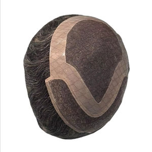 วิกผมผู้ชายแบบโมโนฟรอนท์เลซ รีมี่แฮร์ ยอดขายดีที่สุด  วิกผมโปร่งใส HD Lace Toupee Taz Hair บังกลาเทศ วิกผมแท้คุณภาพสูง - Product Image 4