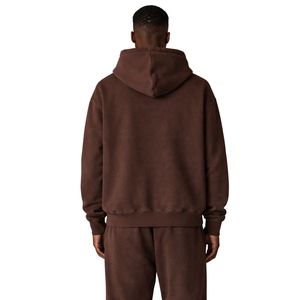 Heavyweight Washed Ribbed Tracksuit Joggers & Zip <b>Jacket</b> for Men Casual Cotton Streetwear Sweatpants & Zipup Hoodie Fashion Set - Product Image 6