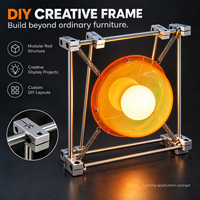 Lampe de table artistique industrielle créative avec structure à ressort en métal et acrylique pour la maison, le bureau ou comme ornement de bureau