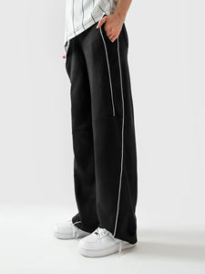 OEM Custom Casual Mid Waist Wide Leg Bootcut <b>Flared</b> Denim <b>Trouser</b> for <b>Men</b> - Product Image 3