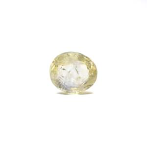 5.05 Carat Oval Cut Yellow Sapphire Loose Gemstone for Fine Jewelry - Product Image 1