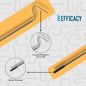 Pértiga de rescate para serpientes y reptiles de 56 cm (21 pulgadas) con gancho desmontable de acero inoxidable. - Product Image 4