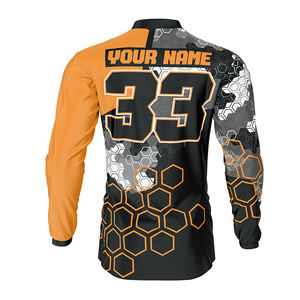 Camiseta de Motocross Personalizada con Diseño Impreso, Ignífuga, de Poliéster, Resistente al Viento, de Secado Rápido, Talla Grande, con Nombre Personalizado - Product Image 4