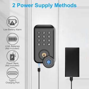 Serratura Intelligente Wireless con Accesso Senza Chiave, Controllo Tramite Impronta Digitale e App, Impermeabile IP67, per Porta d'Ingresso di Casa e Appartamento - Product Image 5