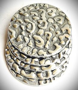 Premium Aluminium <b>Coaster</b> Stylish Metal <b>Drink</b> <b>Coasters</b> for Table Protection Home Decor - Product Image 4
