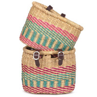Panier en osier fait main en bambou du Vietnam DHT artisanat fabricant Bolga jonc de mer personnalisable cuisine utilisation sac/porte-pot