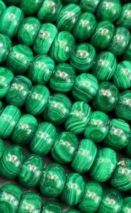 Perles de malachite naturelle, forme ronde, magnifique pierre précieuse verte, perles de haute qualité pour la création de bijoux - Product Image 6